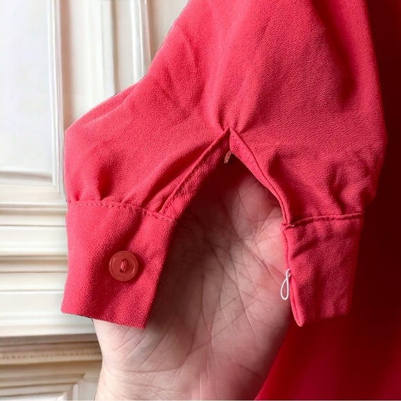 Coral Pink Flow Slip Dress With Cross Back Detail - Picture 3 of 5